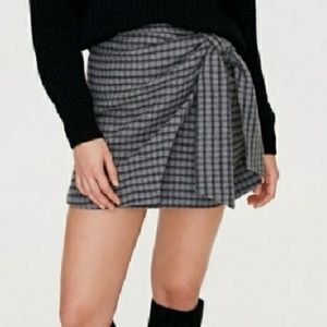 Wilfred Plaid Wrap Skirt